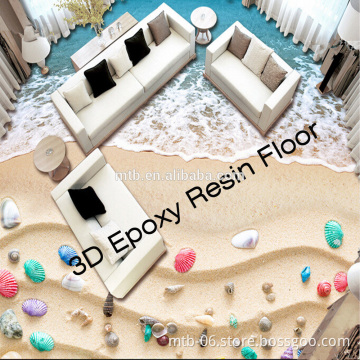Scratch Resistant 3D Epoxy Resin for Room Floor Decoration and Pait